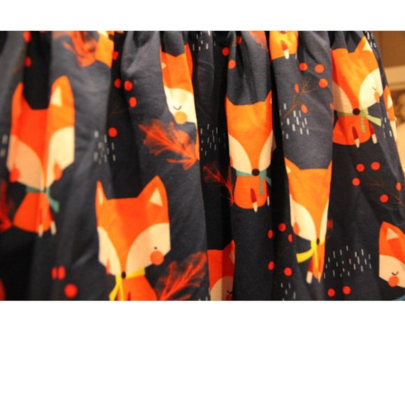 Fox dress, girls summer dresses ruffle sleeves - Picture 4 of 8